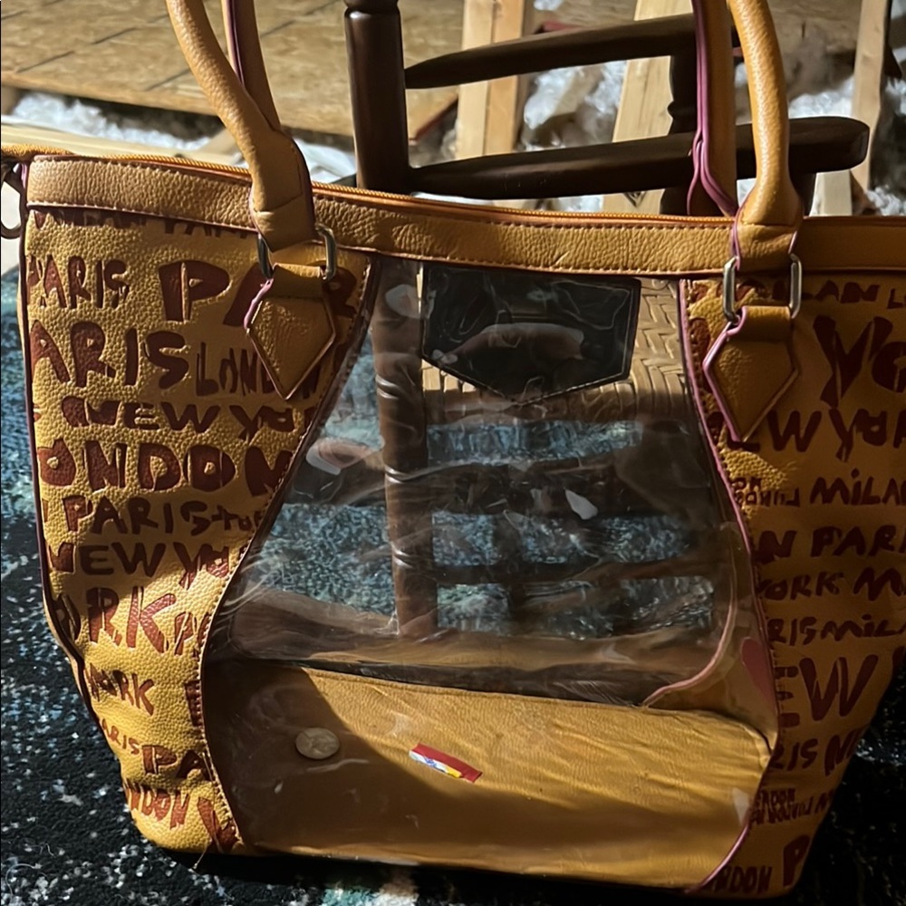 Stylish Brown and Tan Tote Bag